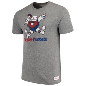 GRAY DENVER NUGGETS T-SHIRT MENS